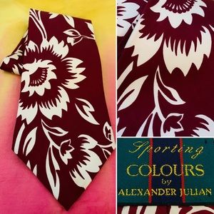Sporting Colours By Alexander Julian Silk Tie